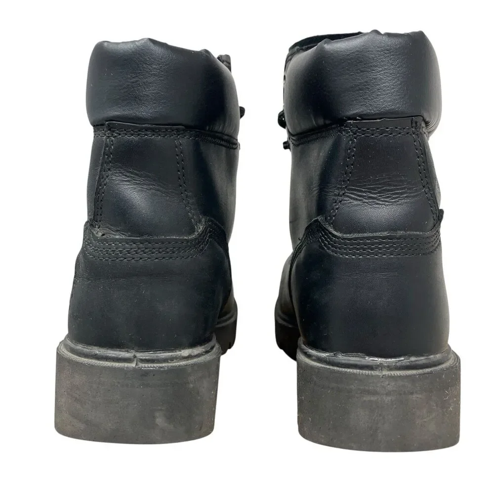 Timberland PRO‎ Mens 6W Black Leather Sawhorse 6” Composite Toe Work Boots A5TF3